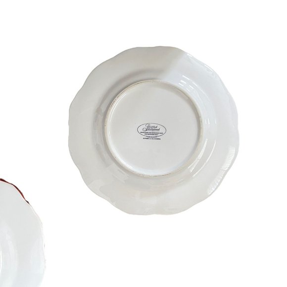 Rare Certified International Pamela Gladding 8.75" Rooster Salad Plate Set 5 HTF - Picture 10 of 12